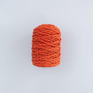 Трёхпрядная веревка 5 мм оранжевый