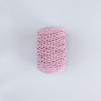 Трёхпрядная веревка 5 мм розовый светлый