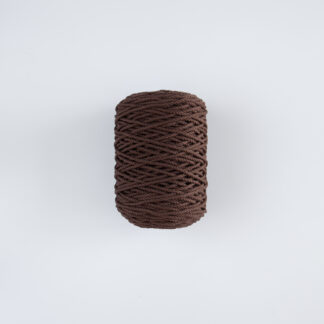 Трёхпрядная верёвка 3 мм шоколадный