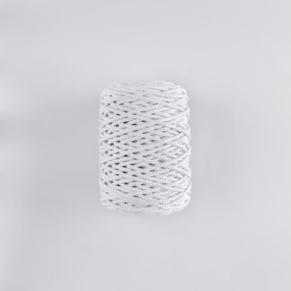Трёхпрядная верёвка 5 мм белый
