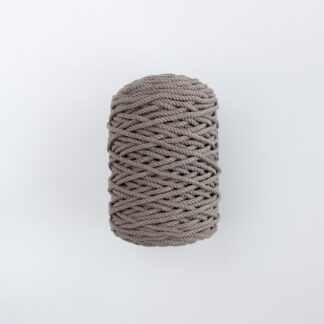 Трёхпрядная верёвка 5 мм какао