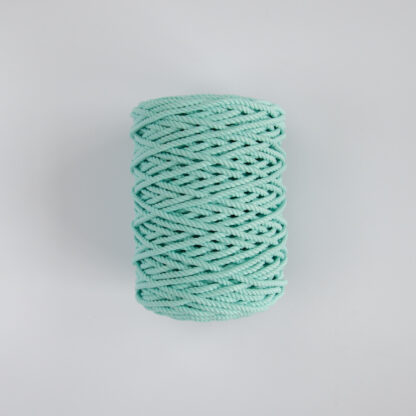 Трёхпрядная верёвка 5 мм мятный