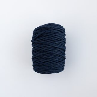 Трёхпрядная верёвка 5 мм синий тёмный