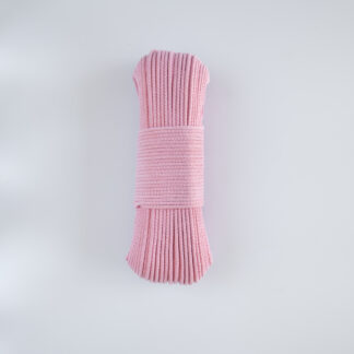 Шнур вязаный 5 мм с сердечником розовый светлый