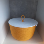 Фото из отзыва к Шнур вязаный 5 мм белый с сердечником