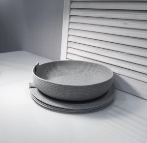 Фото из отзыва к Шнур плетёный 5 мм песочный с сердечником