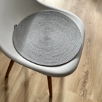 Фото из отзыва к Шнур плетёный 5 мм серый светлый с сердечником