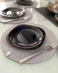 Фото из отзыва к Шнур плетёный 5 мм серый светлый с сердечником