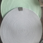 Фото из отзыва к Шнур плетёный 5 мм мятный с сердечником