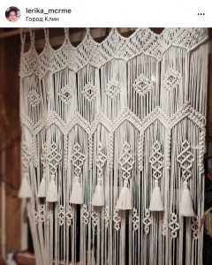 Фото из отзыва к Видео-урок Штора макраме 90х200 см