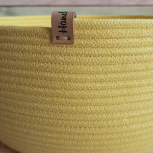 Фото из отзыва к Шнур плетёный 5 мм жёлтый с сердечником