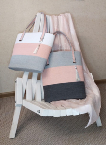 Фото из отзыва к Шнур плетёный 5 мм серый светлый с сердечником