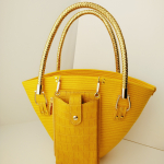 Фото из отзыва к Шнур плетёный 5 мм горчичный светлый с сердечником