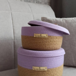 Фото из отзыва к Шнур плетёный 5 мм сиреневый с сердечником
