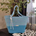 Фото из отзыва к Шнур плетёный 5 мм бирюзовый с сердечником