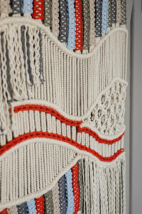 Фото из отзыва к Трёхпрядная веревка 3 мм, голубой