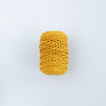 Трёхпрядная веревка 3 мм горчичный светлый