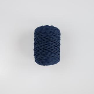 Трёхпрядная веревка 3 мм синий тёмный
