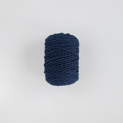 Трёхпрядная веревка 3 мм синий тёмный