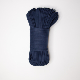 Шнур плетёный 5 мм с сердечником синий тёмный