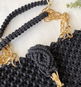 Фото из отзыва к Шнур плетёный 3 мм чёрный с цветным сердечником