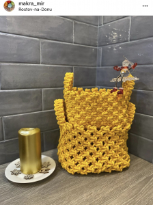 Фото из отзыва к Видео-урок Корзина макраме