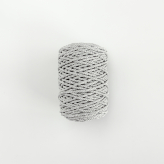 Трёхпрядная верёвка 5 мм серый светлый