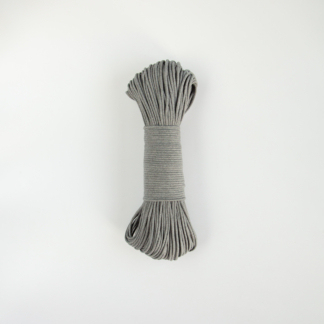 Шнур плетёный 3 мм с сердечником серый