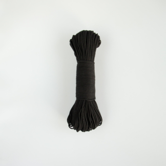 Шнур плетёный 3 мм с сердечником чёрный