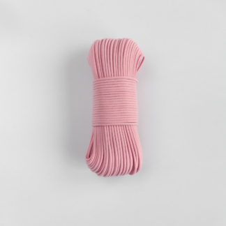 Шнур плетёный 5 мм с сердечником розовый светлый