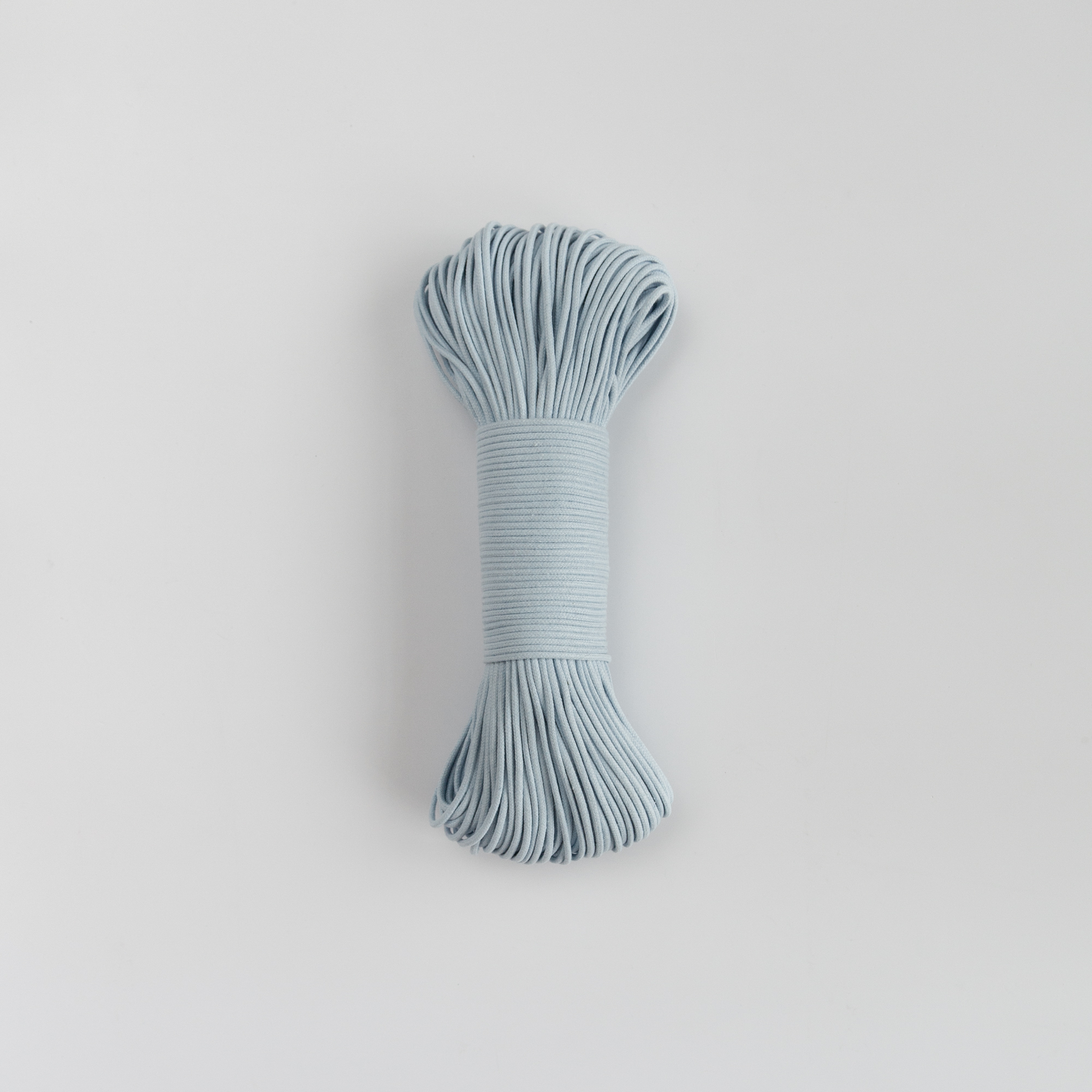 Шнур плетёный 3 мм голубой с сердечником - w.ALL.s, макраме