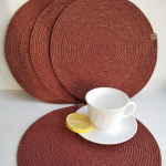 Фото из отзыва к Шнур вязаный 5 мм бордо (люрекс золото) с сердечником