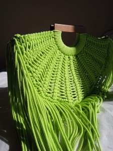 Фото из отзыва к Шнур плетёный 3 мм салатовый с цветным сердечником