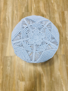 Фото из отзыва к Видео-урок Пуфик макраме