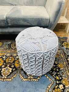 Фото из отзыва к Видео-урок Пуфик макраме