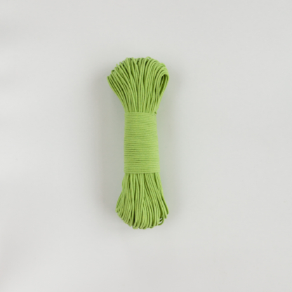 Шнур плетёный 3 мм с сердечником зелёный