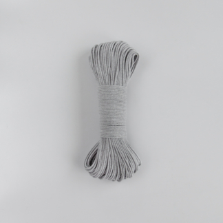 Шнур плетёный 3 мм с сердечником серый светлый
