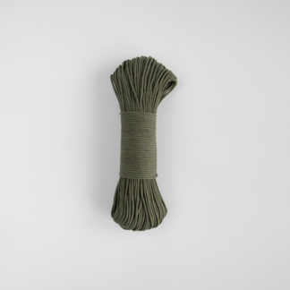 Шнур плетёный 3 мм с сердечником хаки тёмный