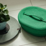 Фото из отзыва к Шнур плетёный 5 мм зелёный с сердечником