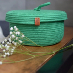 Фото из отзыва к Шнур плетёный 5 мм зелёный с сердечником