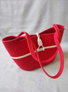 Фото из отзыва к Шнур вязаный 5 мм терракотовый с сердечником