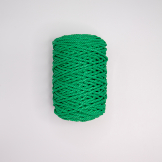 Трёхпрядная веревка 5 мм зелёный