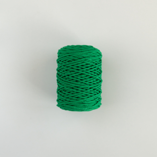 Трёхпрядная верёвка 3 мм зелёный