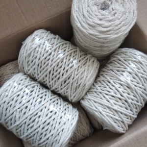 Фото из отзыва к Шнур вязаный 5 мм, 100 м, кремовый