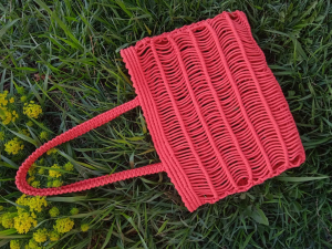 Фото из отзыва к Шнур плетёный 3 мм терракотовый с сердечником