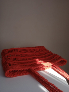 Фото из отзыва к Шнур плетёный 3 мм терракотовый с сердечником