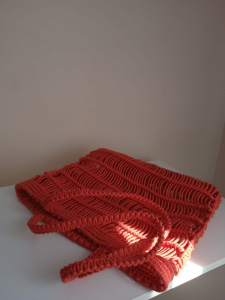 Фото из отзыва к Шнур плетёный 3 мм терракотовый с сердечником