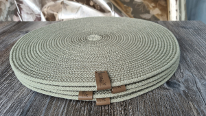 Фото из отзыва к Шнур вязаный 5 мм шалфей с сердечником