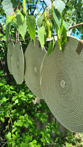 Фото из отзыва к Шнур вязаный 5 мм шалфей с сердечником