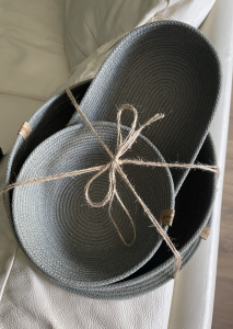 Фото из отзыва к Шнур вязаный 5 мм шалфей с сердечником